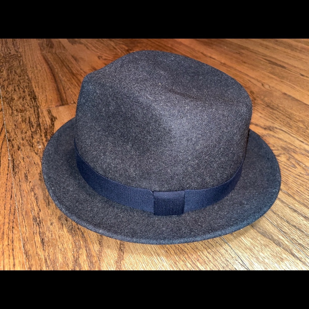 Rag & Bone floppy brim, grey wool, fedora, size L